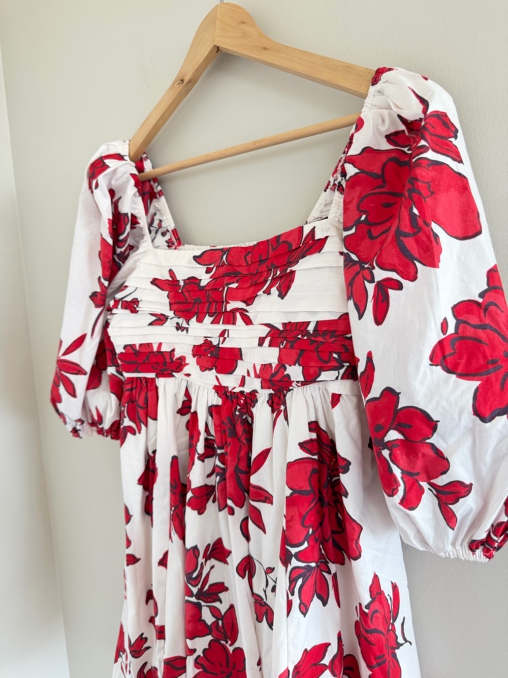 Abercrombie & Fitch Floral Mini Dress Puff Sleeve Cottagecore Babydoll Medium - Picture 4 of 8